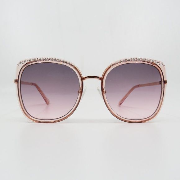 Guess New GF0381/S 72T Pink/Bordeaux Gradient Metal Sunglasses. main image 5